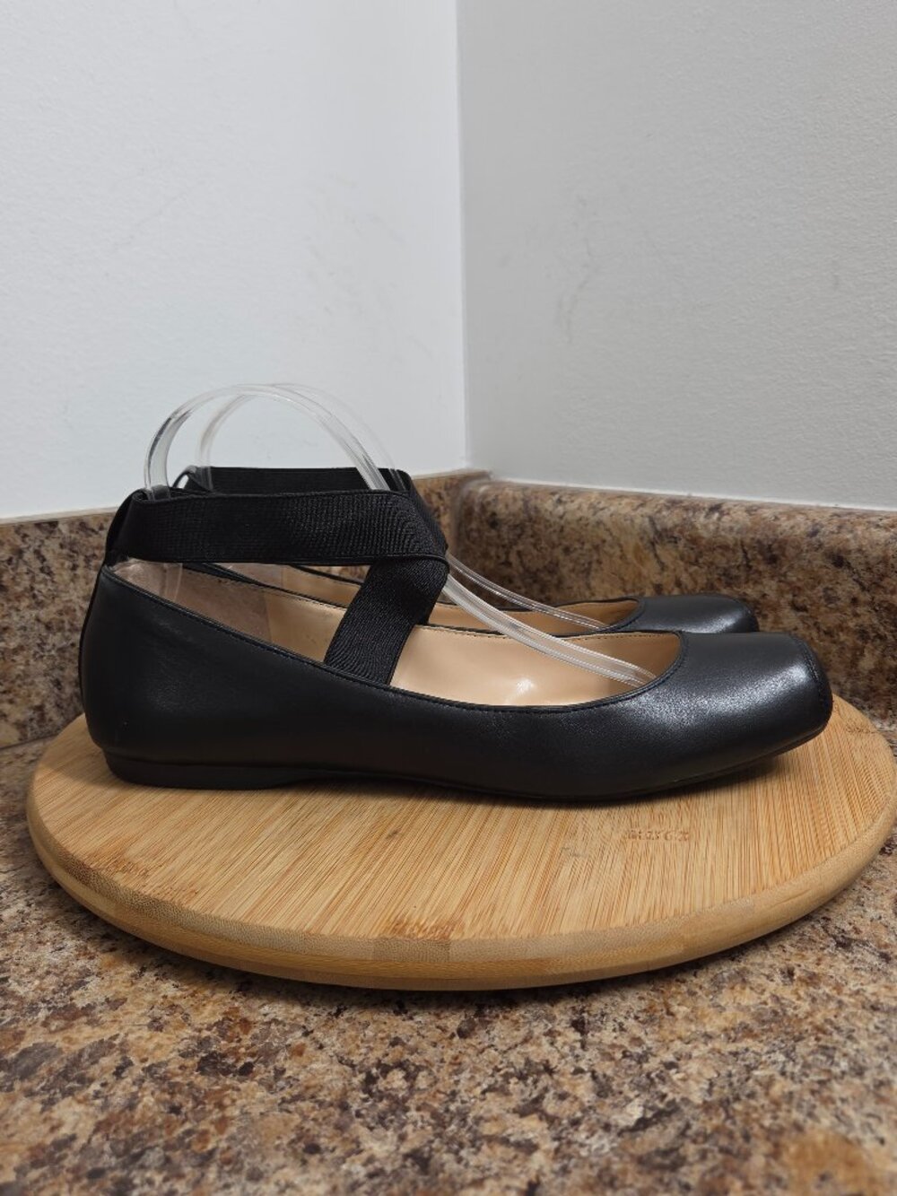Jessica Simpson Mandalaye Womens Black Square Toe Flats Shoes Size 11